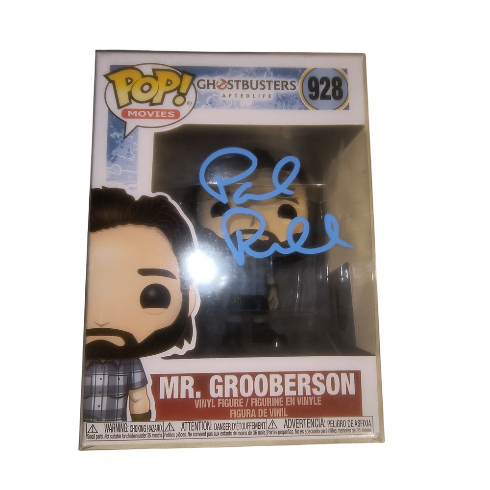 Paul Rudd Signed Mr Grooberson Ghostbusters Funko Pop #928 Autograph COA NIB",